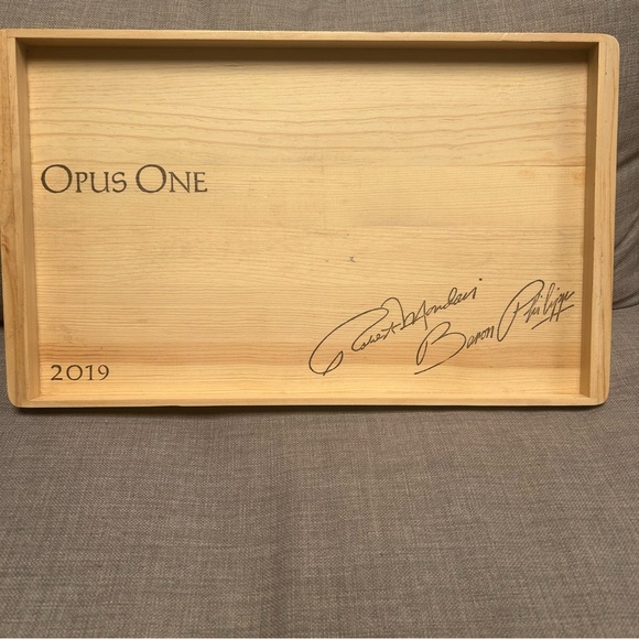 OPUS ONE WINERY Reclaimed Wooden Crate Serving Tray #0830257 - Picture 6 of 9